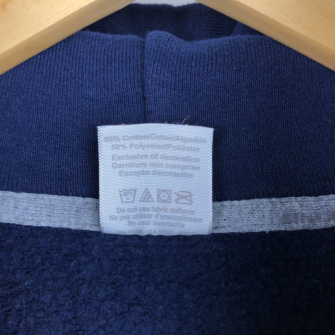 Russell sweatshirt pullover hoodie, men's size L (approx.) cotton navy blue type Vintage Second Hand