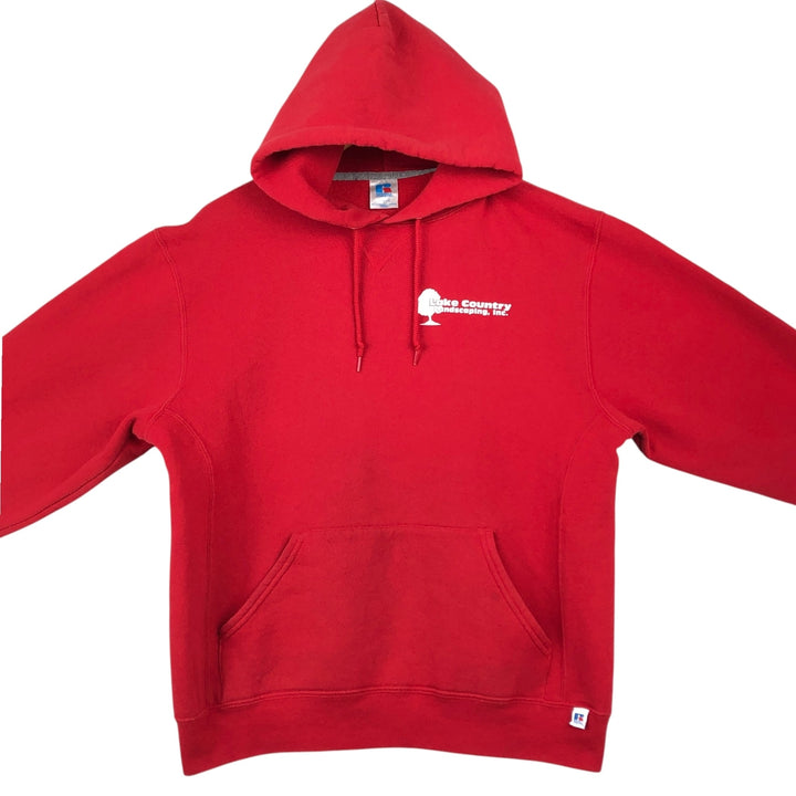 2000'S Russell sweatshirt pullover hoodie, men's size L (approx.) cotton red type Vintage Second Hand