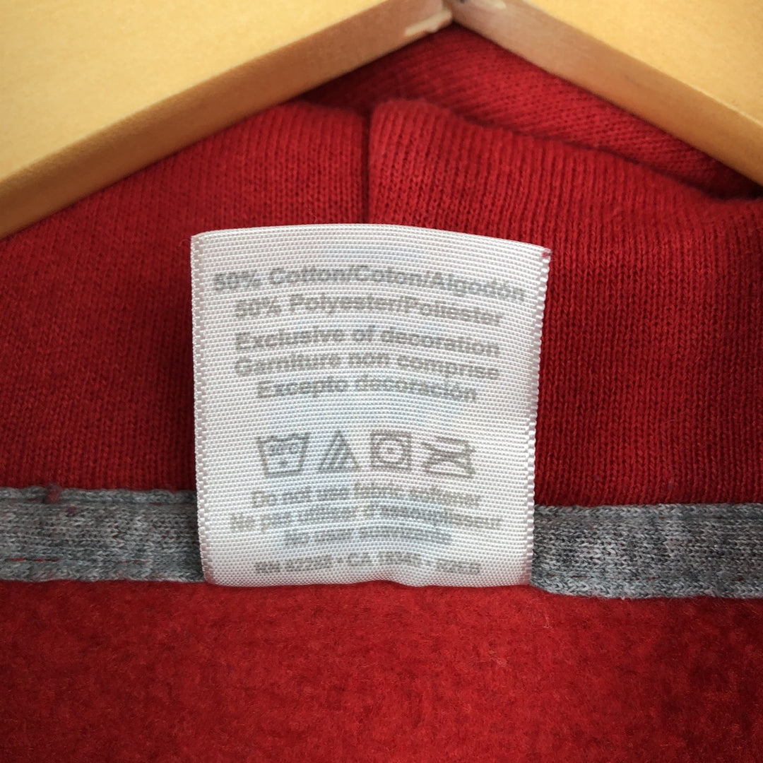 2000'S Russell sweatshirt pullover hoodie, men's size L (approx.) cotton red type Vintage Second Hand