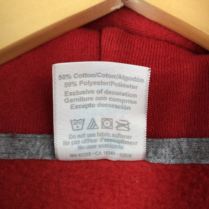 2000'S Russell sweatshirt pullover hoodie, men's size L (approx.) cotton red type Vintage Second Hand
