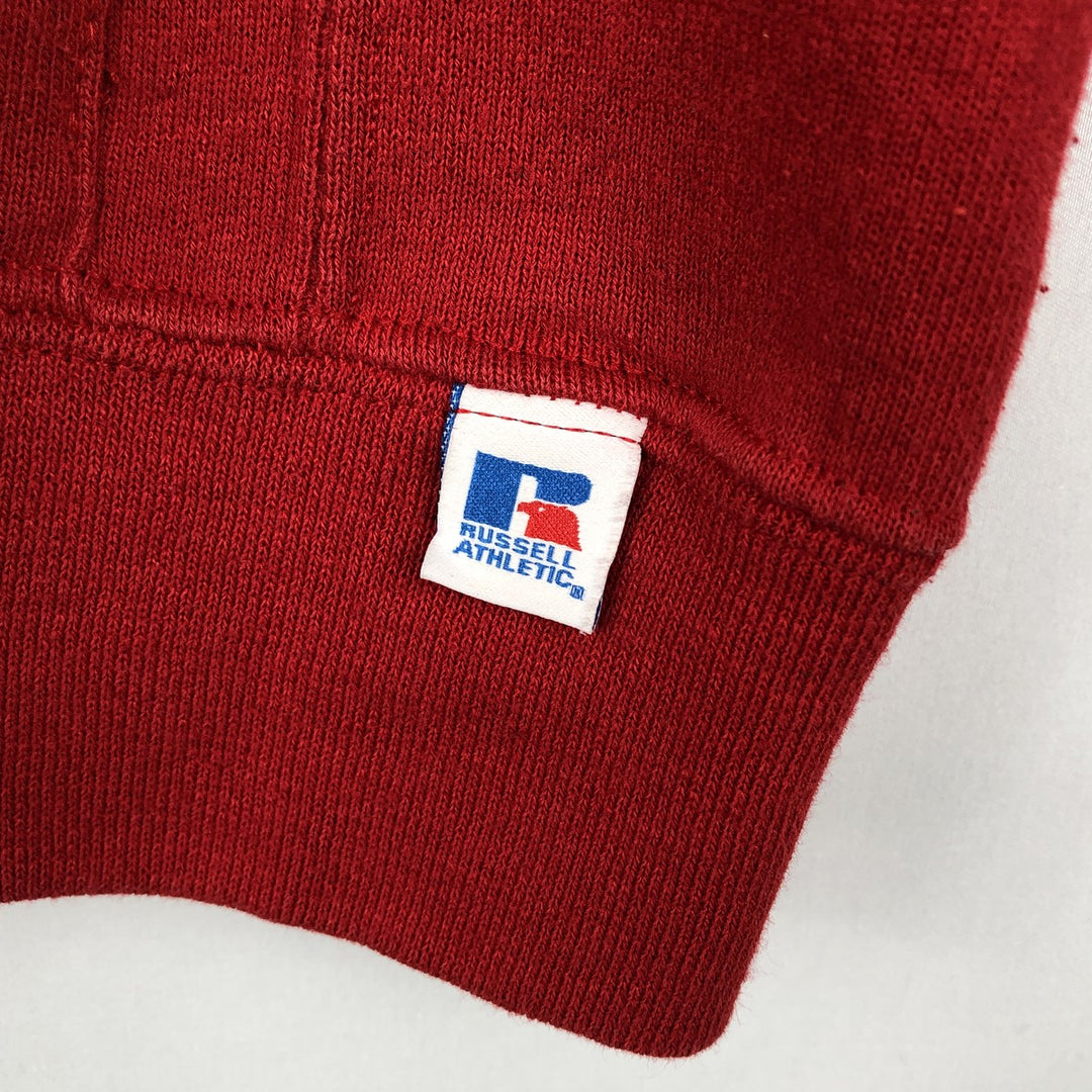 2000'S Russell sweatshirt pullover hoodie, men's size L (approx.) cotton red type Vintage Second Hand