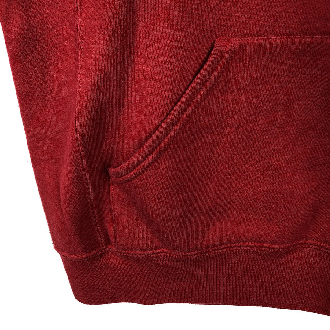 2000'S Russell sweatshirt pullover hoodie, men's size L (approx.) cotton red type Vintage Second Hand