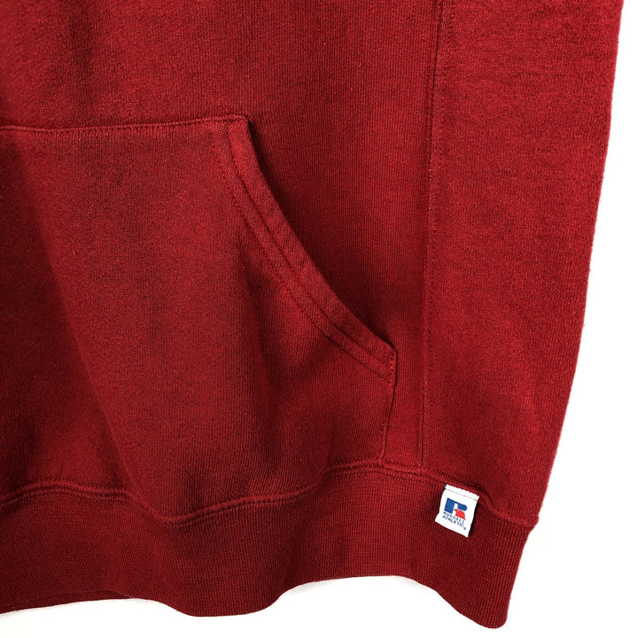 2000'S Russell sweatshirt pullover hoodie, men's size L (approx.) cotton red type Vintage Second Hand