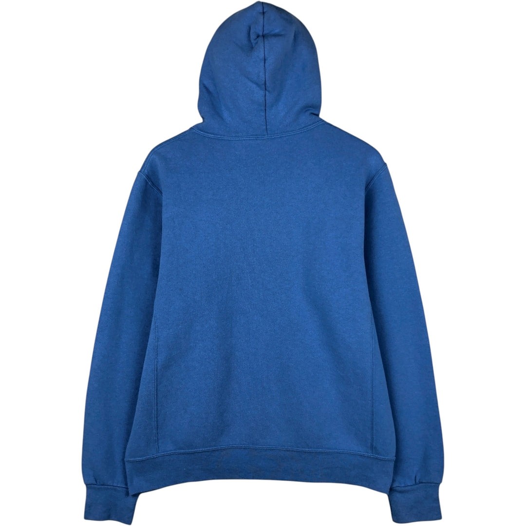 Russell sweatshirt pullover hoodie, men's size M (approx.) cotton blue type Vintage Second Hand
