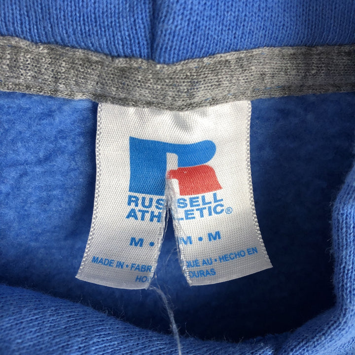 Russell sweatshirt pullover hoodie, men's size M (approx.) cotton blue type Vintage Second Hand