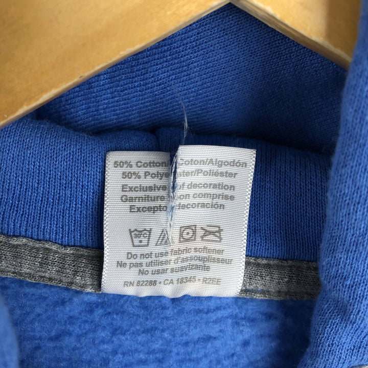 Russell sweatshirt pullover hoodie, men's size M (approx.) cotton blue type Vintage Second Hand