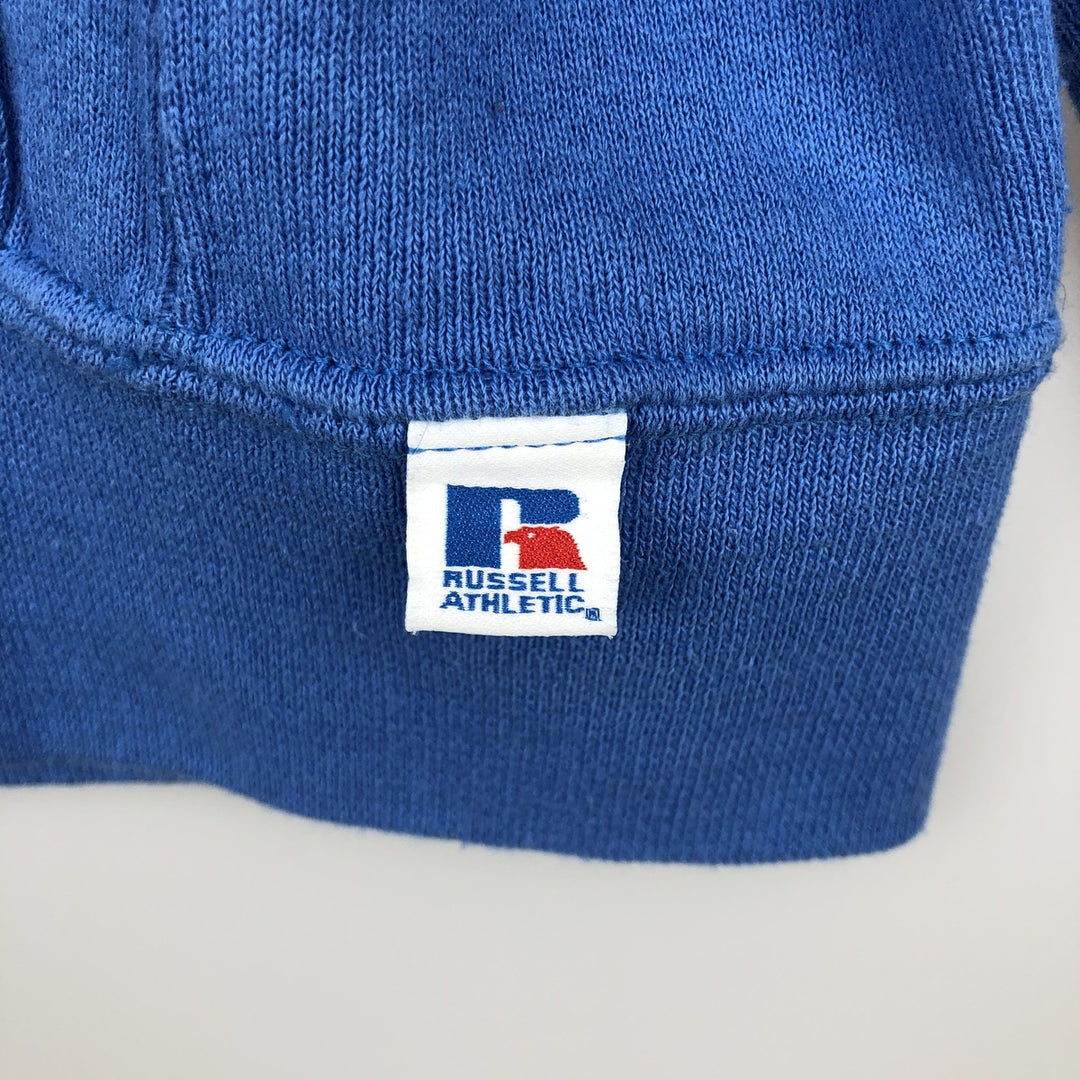 Russell sweatshirt pullover hoodie, men's size M (approx.) cotton blue type Vintage Second Hand