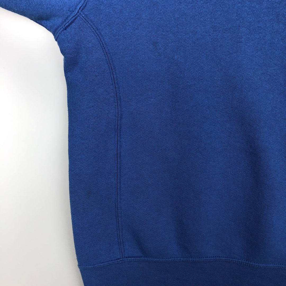 Russell sweatshirt pullover hoodie, men's size M (approx.) cotton blue type Vintage Second Hand