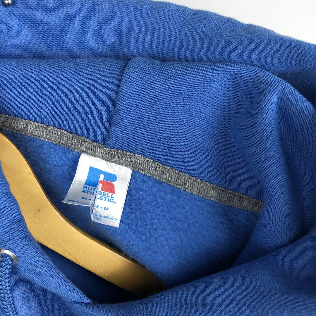 Russell sweatshirt pullover hoodie, men's size M (approx.) cotton blue type Vintage Second Hand
