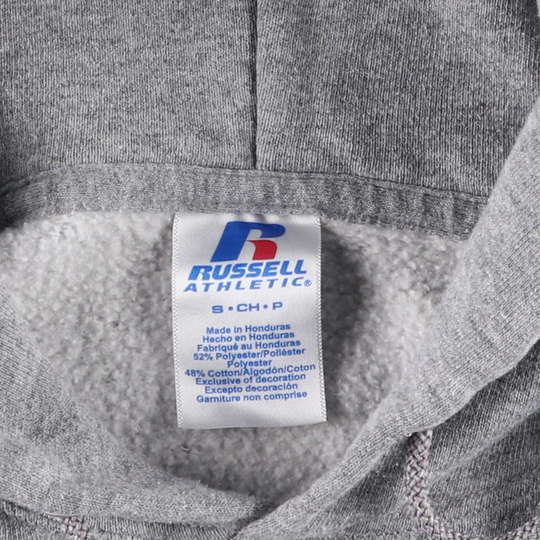 90s-00'S Russell sweatshirt pullover hoodie, men's size S equivalent, vintage. polyester gray type Vintage Second Hand