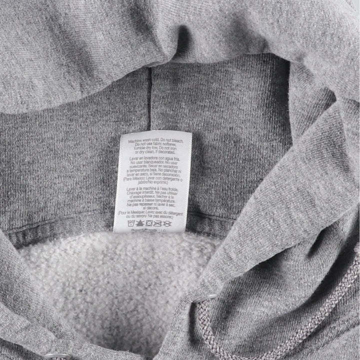 90s-00'S Russell sweatshirt pullover hoodie, men's size S equivalent, vintage. polyester gray type Vintage Second Hand
