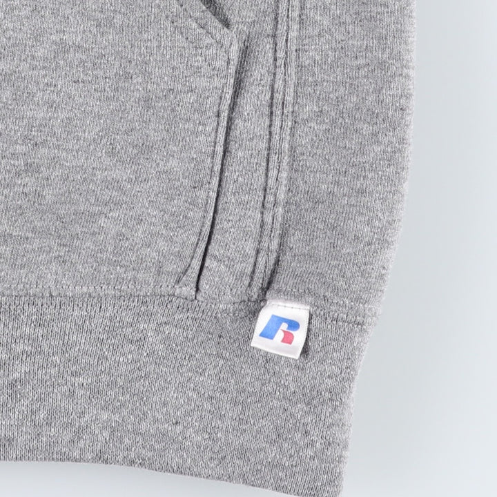 90s-00'S Russell sweatshirt pullover hoodie, men's size S equivalent, vintage. polyester gray type Vintage Second Hand