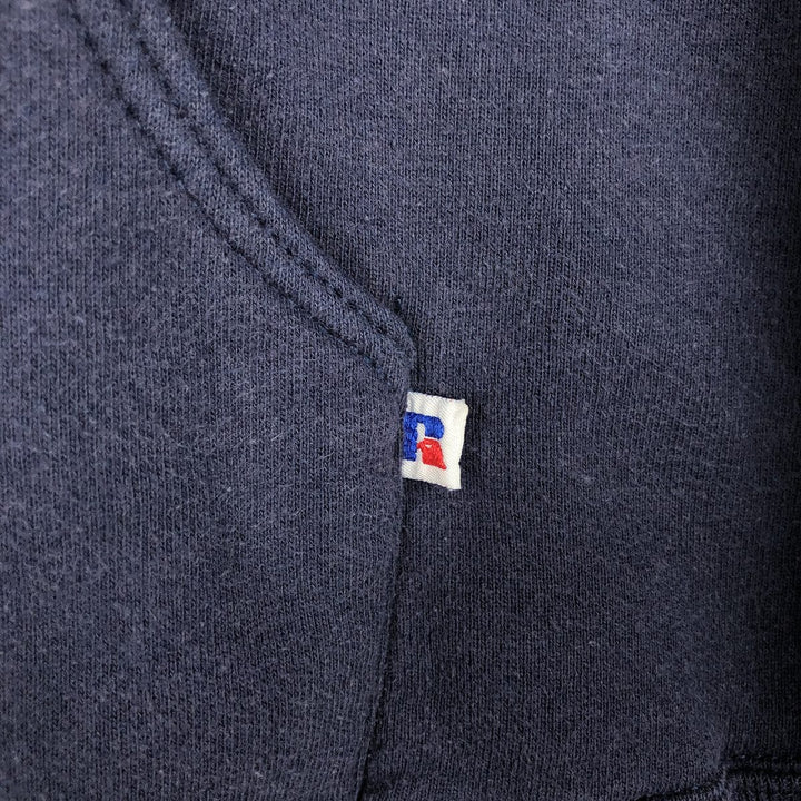 1990'S Russell US Army Sweatshirt Pullover Hoodie, Made in USA, Men's Size M (approx.), Vintage cotton navy blue type Vintage Second Hand