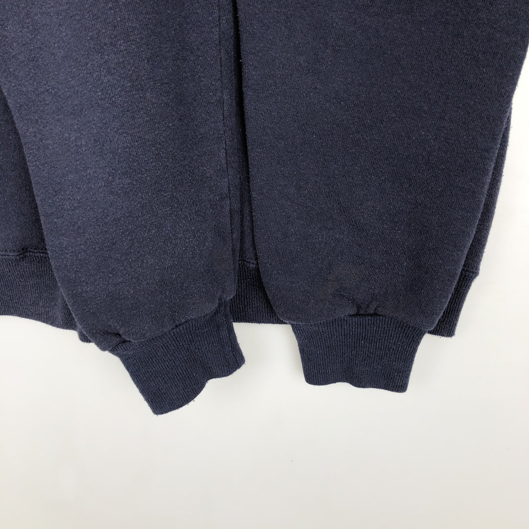 1990'S Russell US Army Sweatshirt Pullover Hoodie, Made in USA, Men's Size M (approx.), Vintage cotton navy blue type Vintage Second Hand