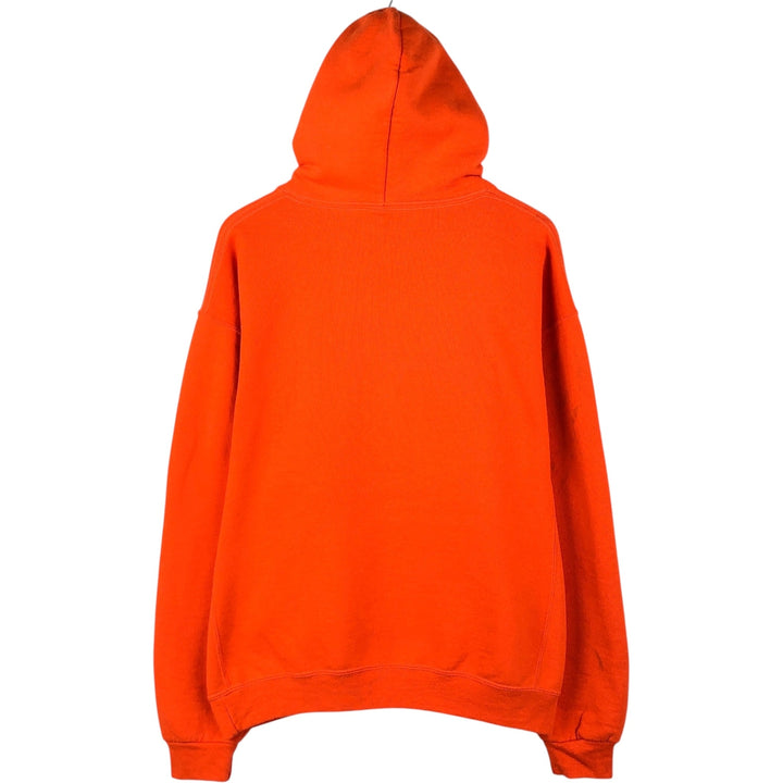 Russell sweatshirt pullover hoodie, men's size L (approx.) cotton orange type Vintage Second Hand