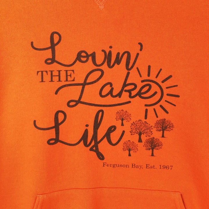 Russell sweatshirt pullover hoodie, men's size L (approx.) cotton orange type Vintage Second Hand