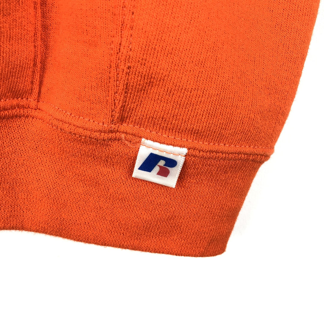 Russell sweatshirt pullover hoodie, men's size L (approx.) cotton orange type Vintage Second Hand