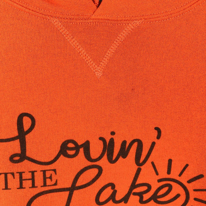 Russell sweatshirt pullover hoodie, men's size L (approx.) cotton orange type Vintage Second Hand