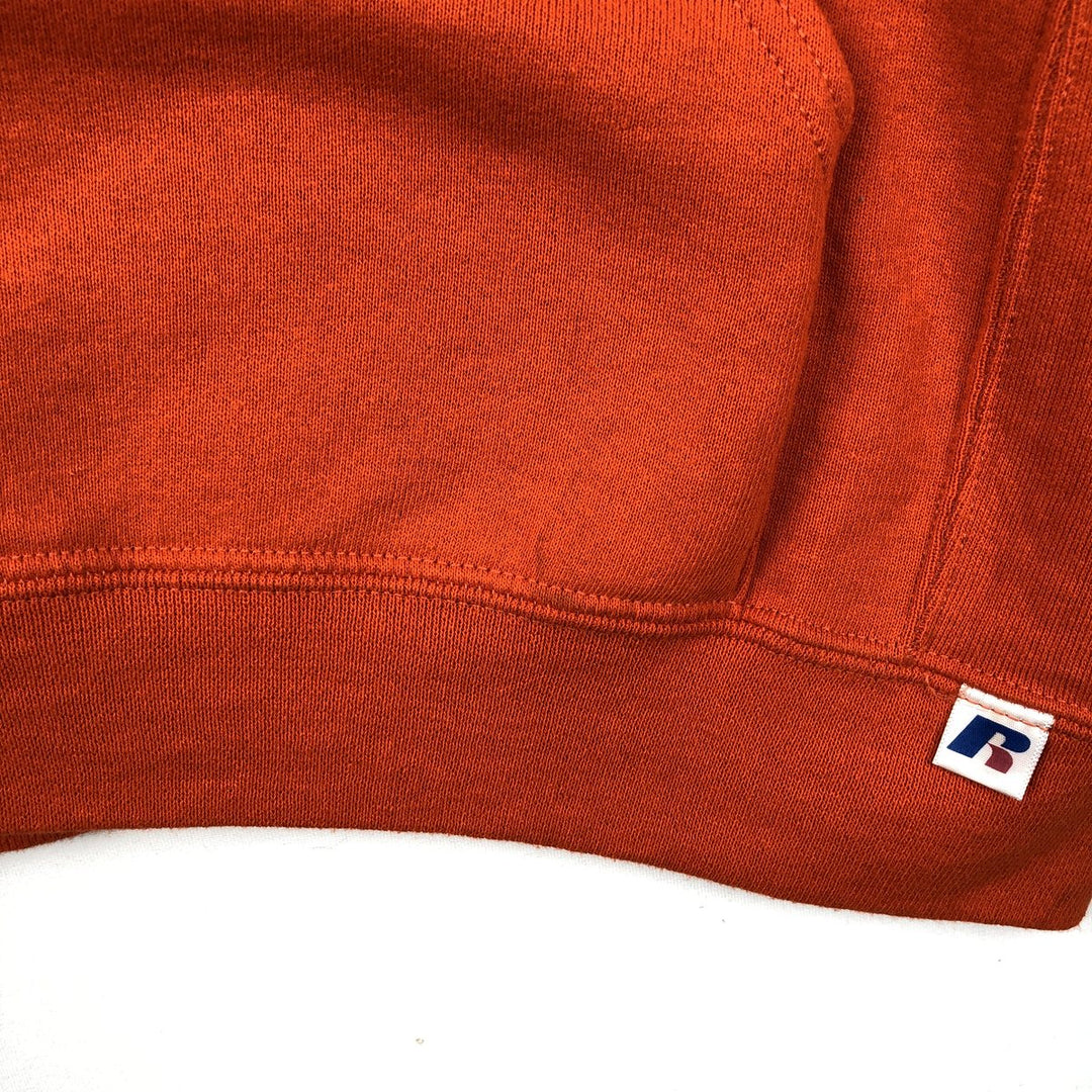 Russell sweatshirt pullover hoodie, men's size L (approx.) cotton orange type Vintage Second Hand
