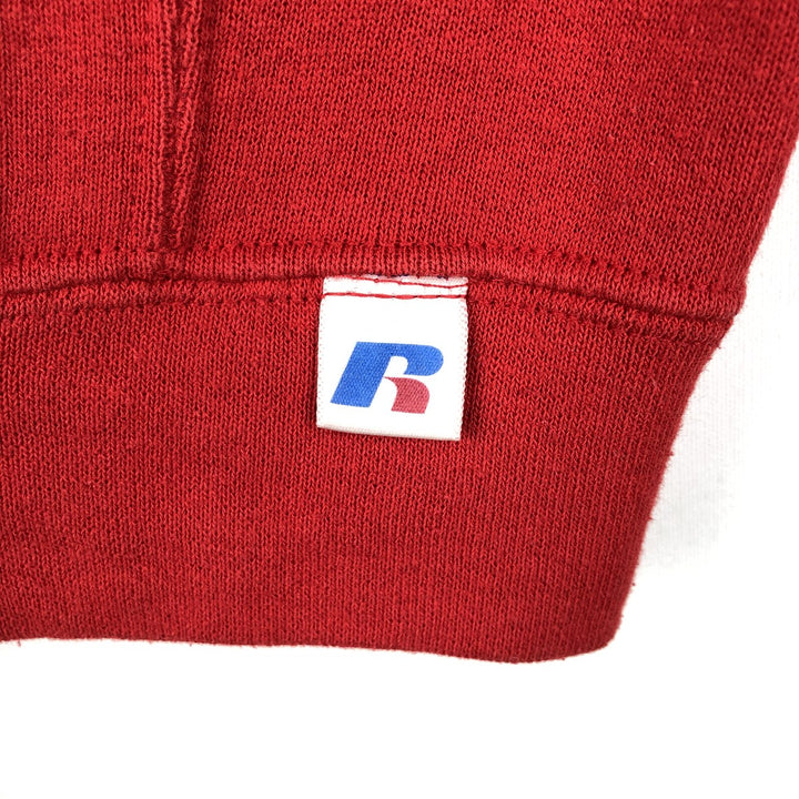 Russell sweatshirt pullover hoodie, men's size M (approx.) cotton red type Vintage Second Hand