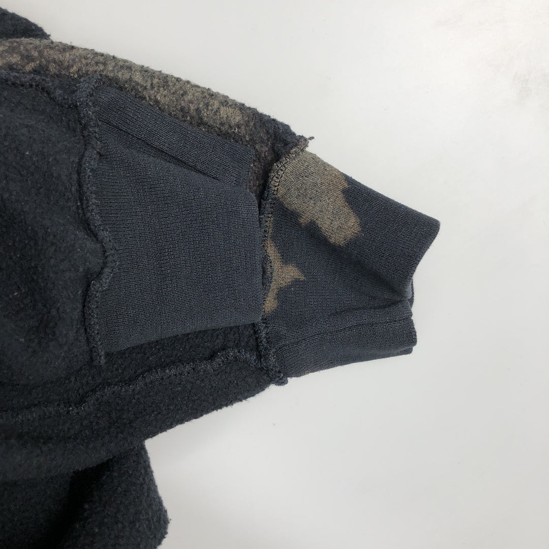 2000'S Russell Tie-Dye Pattern Sweatshirt Pullover Hoodie, Men's XL (approx.) cotton black type Vintage Second Hand