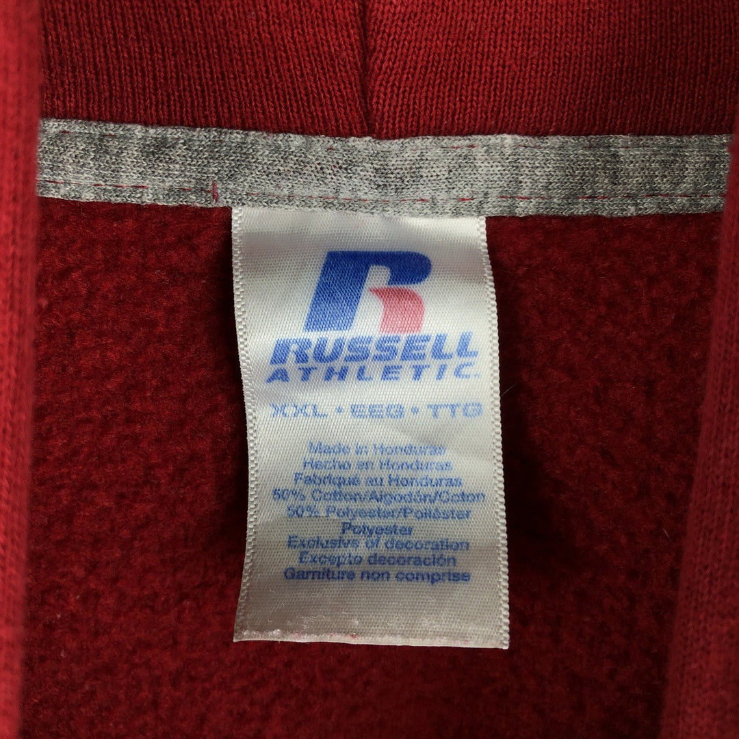 2000'S Russell Message Sweatshirt Pullover Hoodie, Men's XXL equivalent. cotton red type Vintage Second Hand