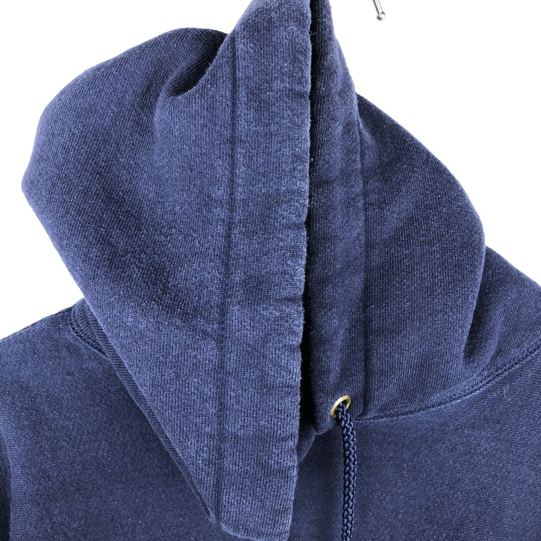 90'S CAMBER Surfers Surprise Advertising Sweatshirt Pullover Hoodie, Made in USA, Men's XL equivalent. cotton navy blue type Vintage Second Hand
