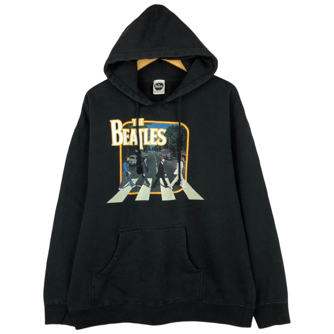 2000'S THE BEATLES Band Sweatshirt Pullover Hoodie, Men's Size XL (approx.) cotton black type Vintage Second Hand