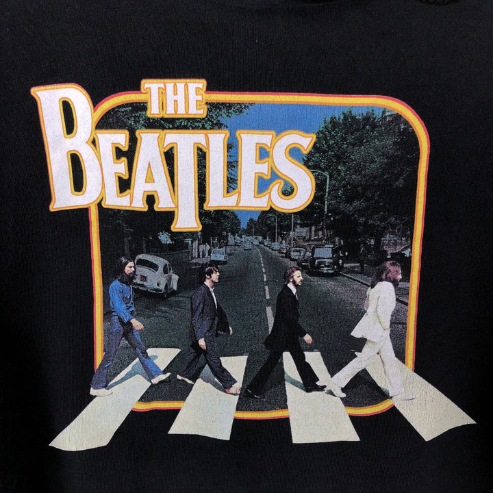 2000'S THE BEATLES Band Sweatshirt Pullover Hoodie, Men's Size XL (approx.) cotton black type Vintage Second Hand
