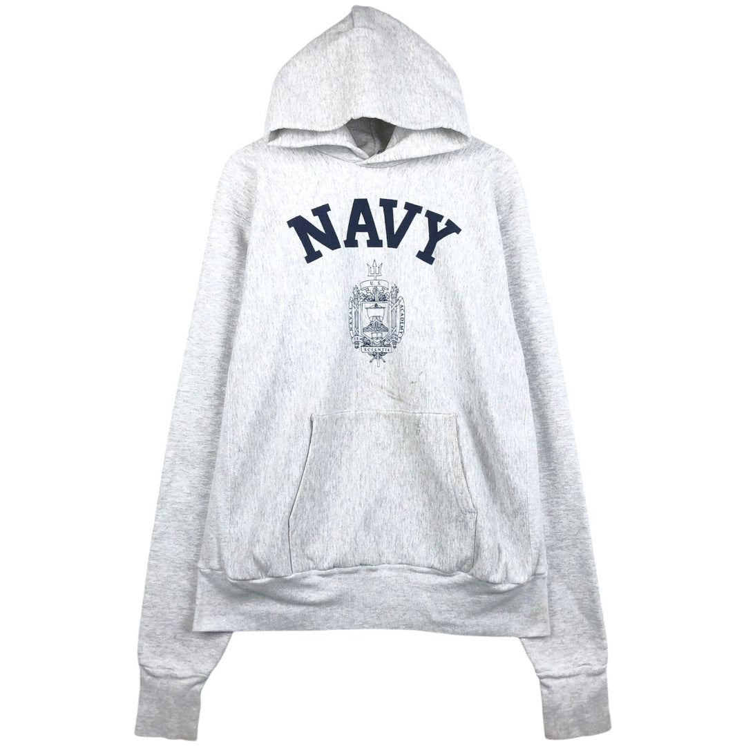 USNAVY Sweatshirt Pullover Hoodie (Men's Size L) unclear gray type Vintage Second Hand