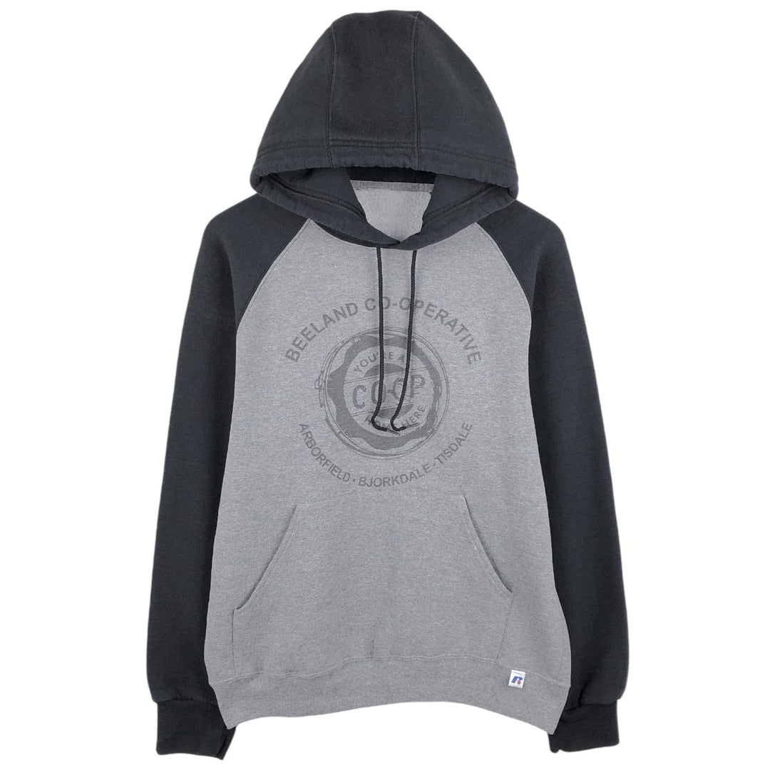 BEELAND CO-OPERATIVE Advertising Sweat Pullover Hoodie, Men's Size M (equivalent) unclear gray type Vintage Second Hand