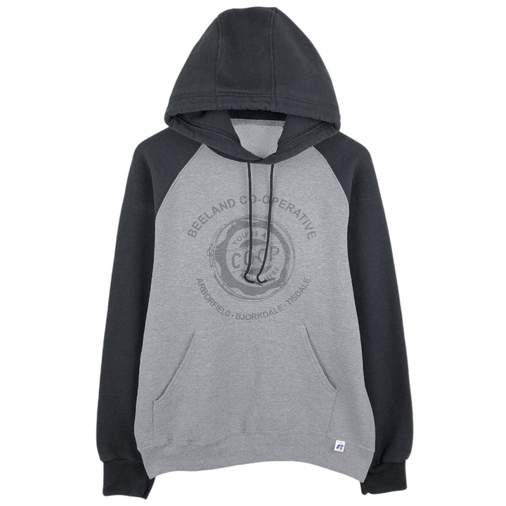 BEELAND CO-OPERATIVE Advertising Sweat Pullover Hoodie, Men's Size M (equivalent) unclear gray type Vintage Second Hand