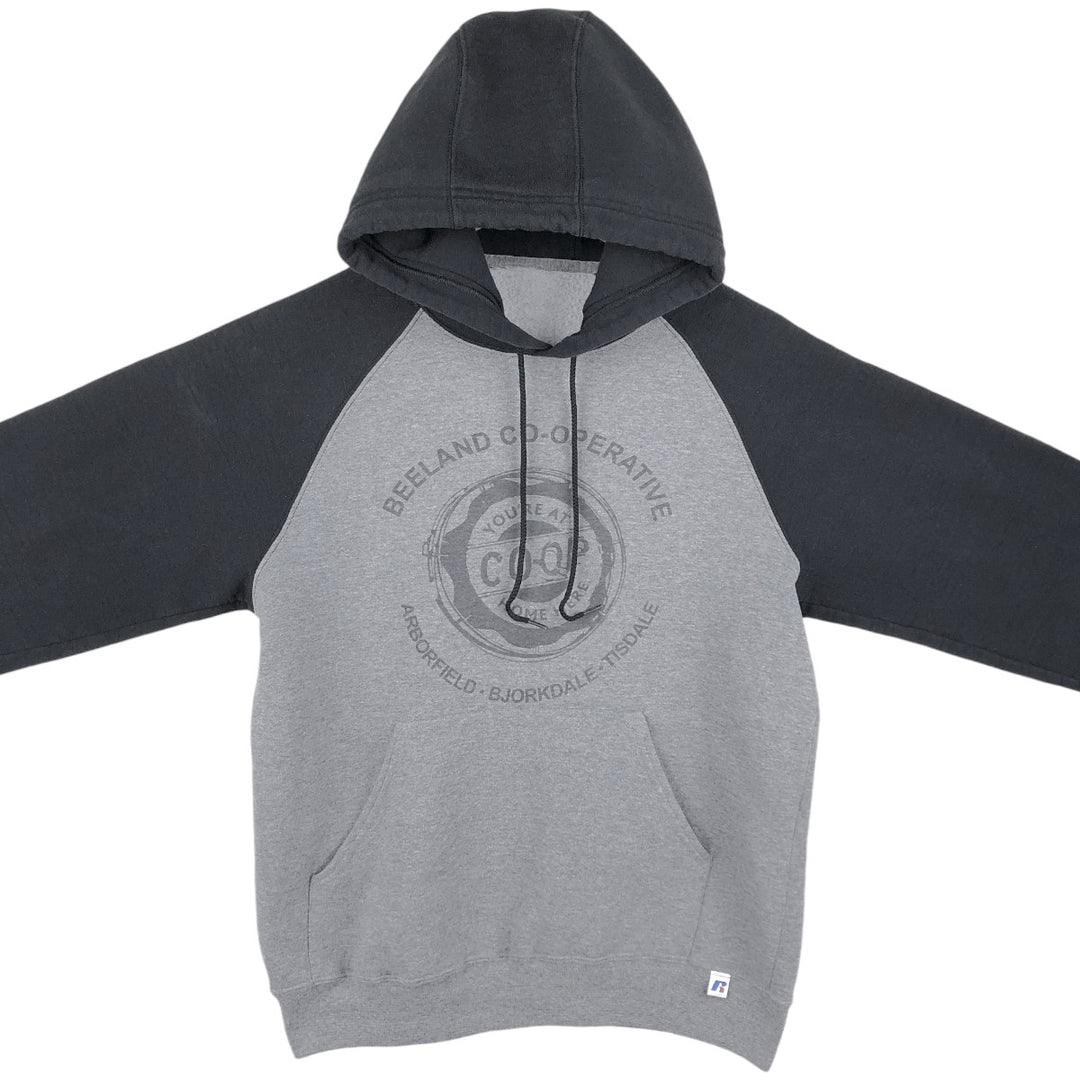 BEELAND CO-OPERATIVE Advertising Sweat Pullover Hoodie, Men's Size M (equivalent) unclear gray type Vintage Second Hand