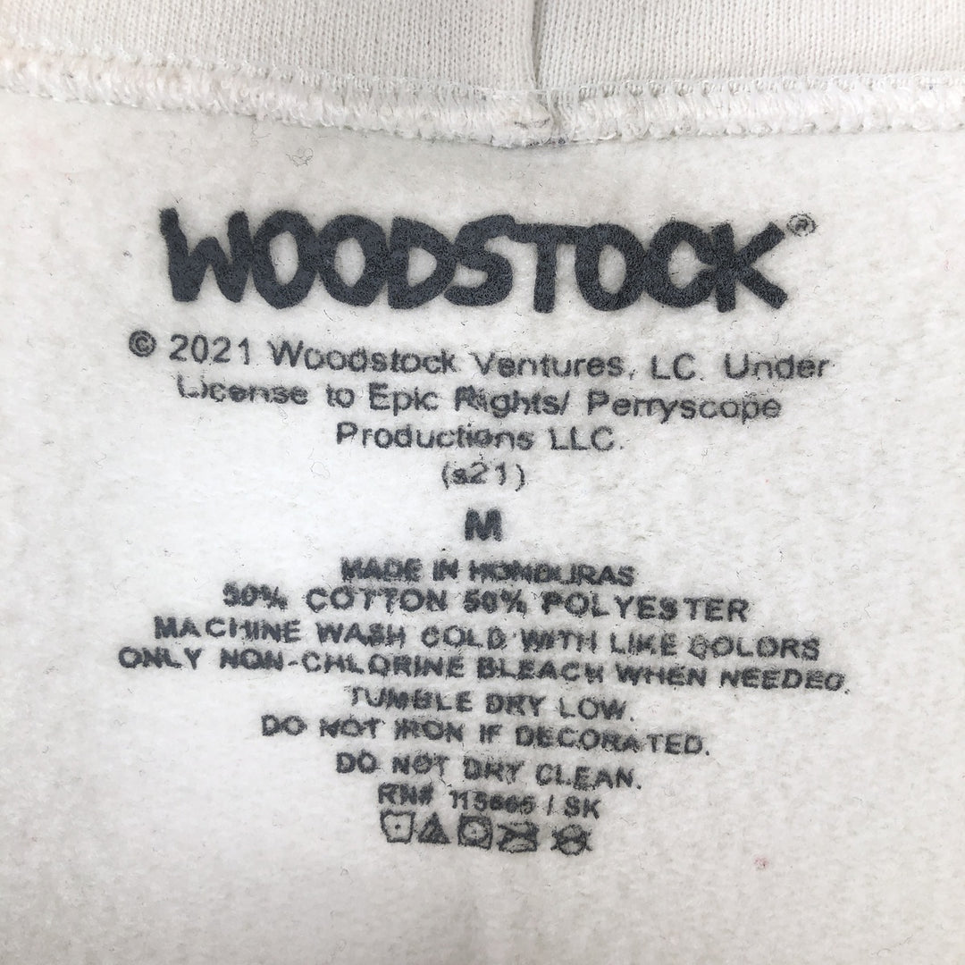 WOODSTOCK MUSIC AND ART FAIR Sweat Pullover Hoodie (Men's Size M) cotton white type Vintage Second Hand