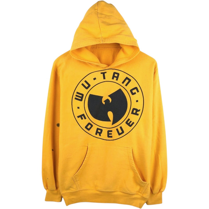 Wu-Tang Clan band sweatshirt pullover hoodie, men's size M (approx.) cotton yellow type Vintage Second Hand