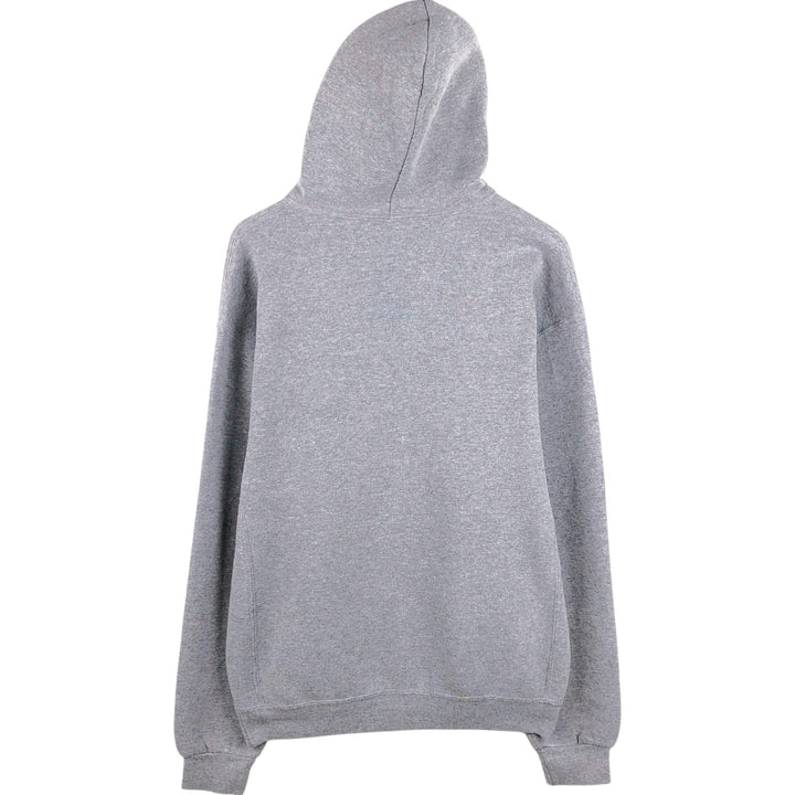 Russell College Sweatshirt Pullover Hoodie, Men's Size L polyester gray type Vintage Second Hand
