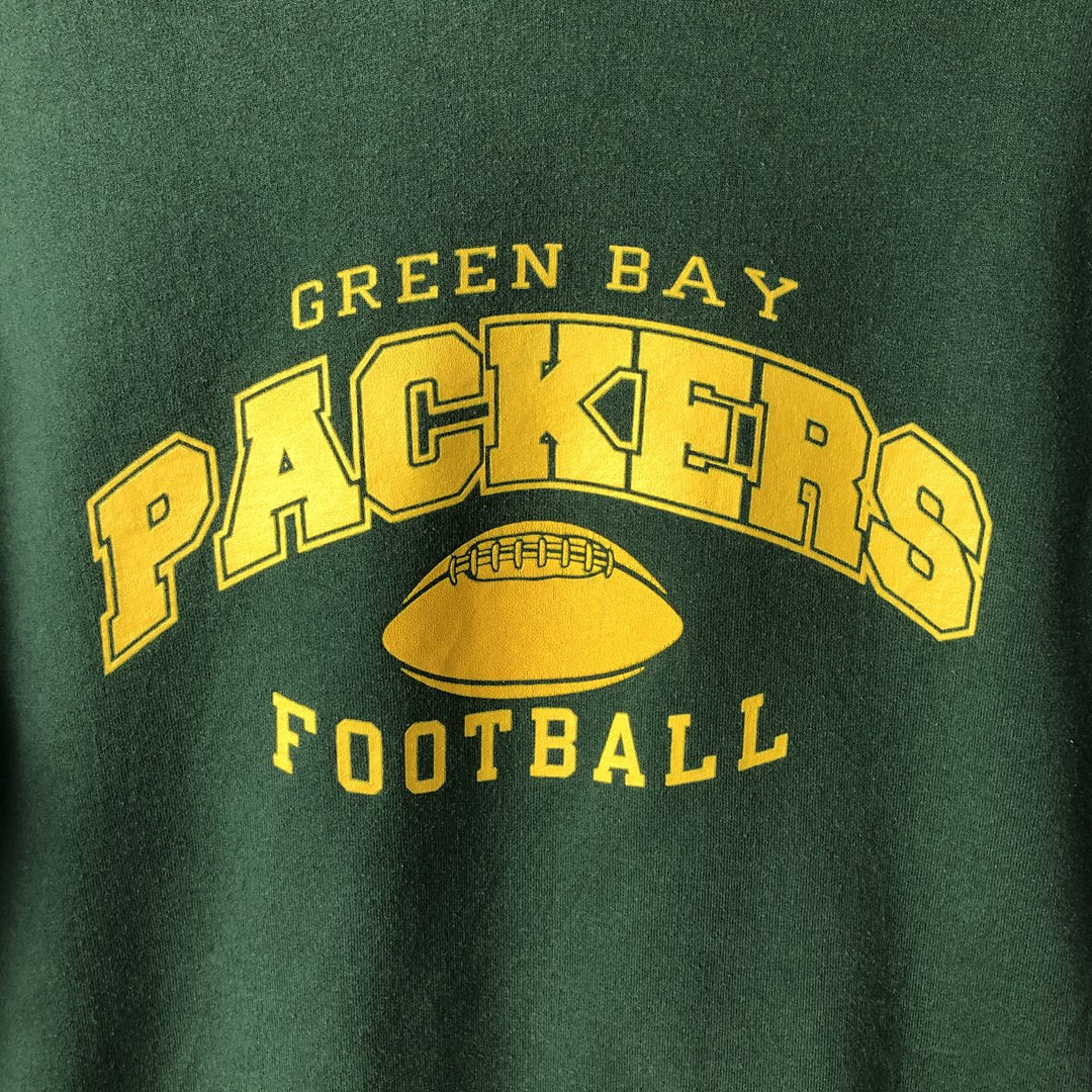 NFL Green Bay Packers sweatshirt pullover hoodie, men's size M (approx.) cotton green type Vintage Second Hand