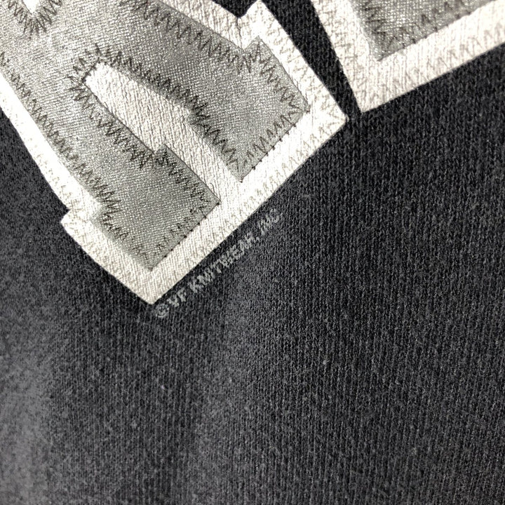 90'S LEE SPORT NFL Oakland Raiders Sweatshirt Pullover Hoodie, Men's XXL equivalent, Vintage unclear black type Vintage Second Hand