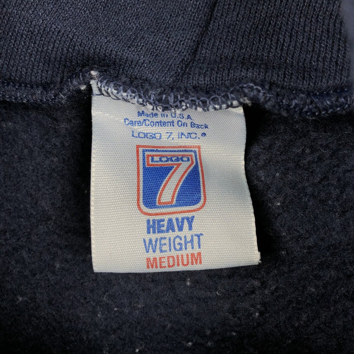 90'S LOGO 7 HEAVY WEIGHT NFL Dallas Cowboys Sweatshirt Pullover Hoodie, Made in USA, Men's Size M (Equivalent), Vintage cotton navy blue type Vintage Second Hand