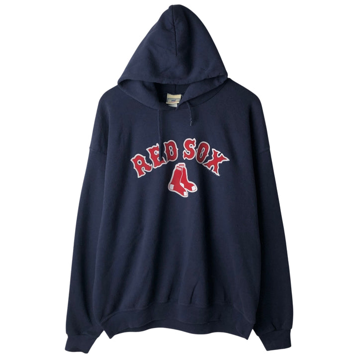 LEE SPORT MLB BOSTON RED SOX Boston Red Sox Sweat Pullover Hoodie, Men's XL (approx.) cotton navy blue type Vintage Second Hand