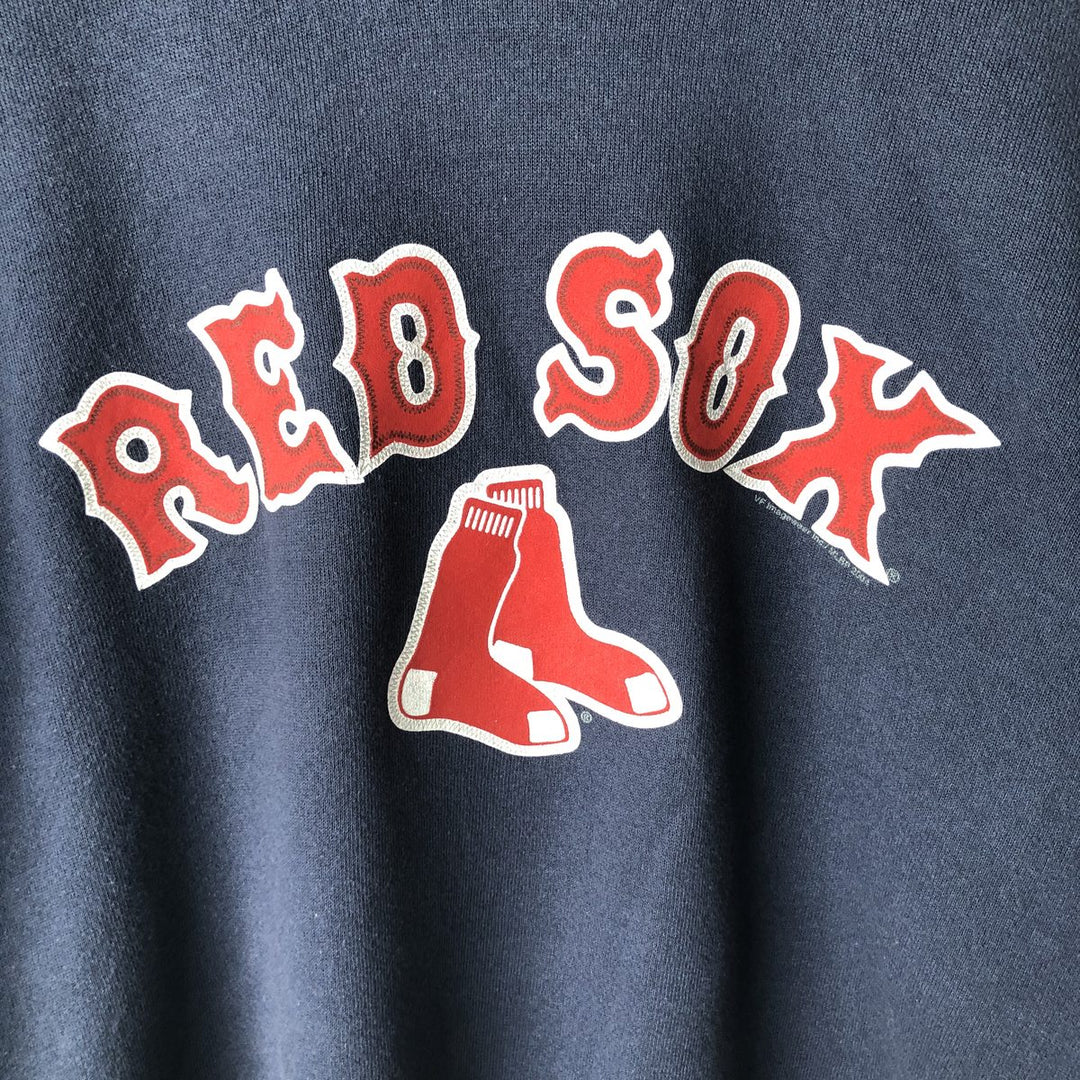 LEE SPORT MLB BOSTON RED SOX Boston Red Sox Sweat Pullover Hoodie, Men's XL (approx.) cotton navy blue type Vintage Second Hand