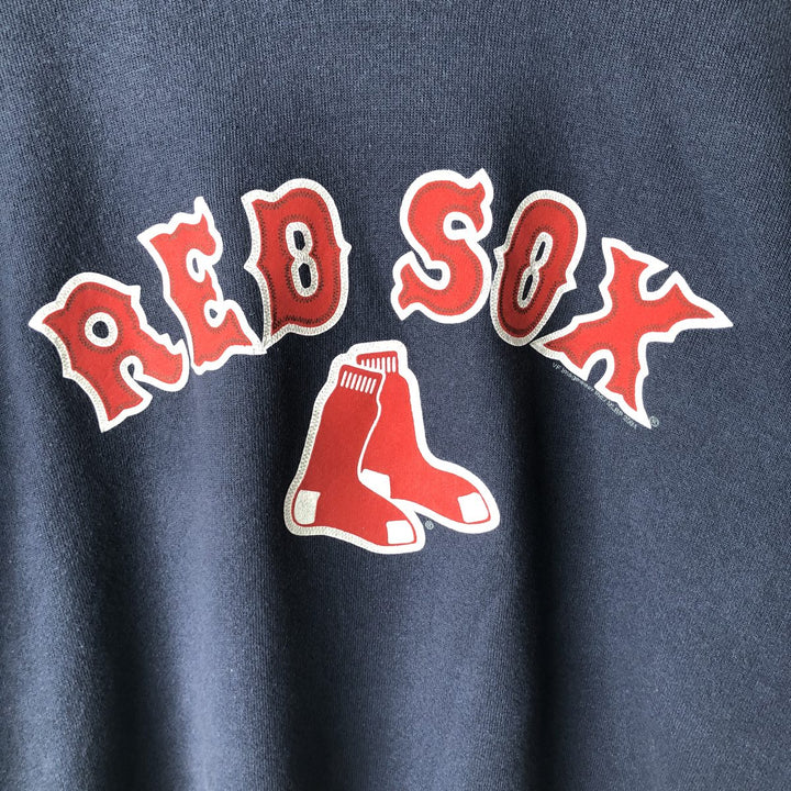 LEE SPORT MLB BOSTON RED SOX Boston Red Sox Sweat Pullover Hoodie, Men's XL (approx.) cotton navy blue type Vintage Second Hand