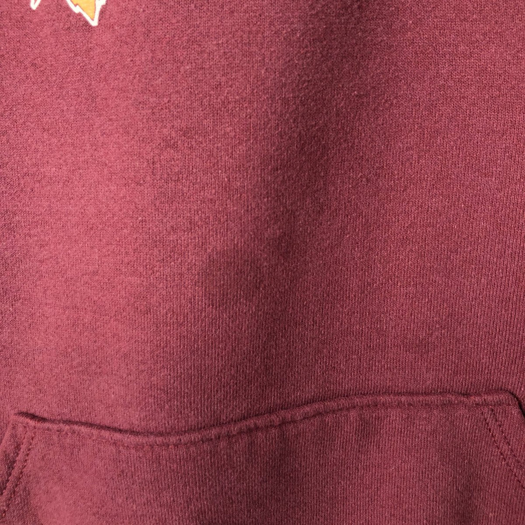 90'S LOGO7 NFL Washington Redskins Sweatshirt Pullover Hoodie, Made in USA, Men's Size L (Equivalent), Vintage cotton wine-red Vintage Second Hand
