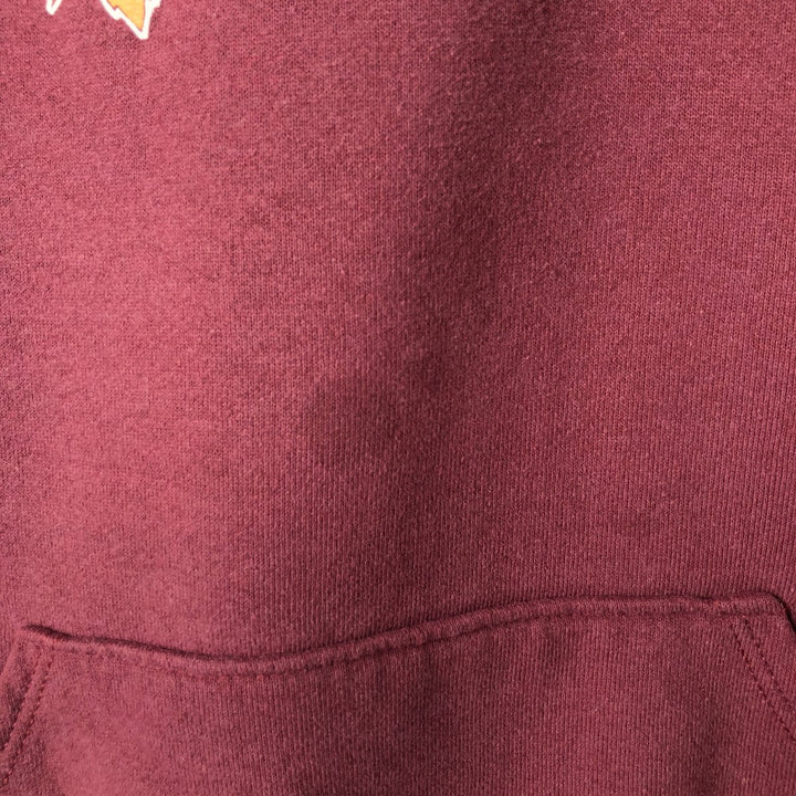 90'S LOGO7 NFL Washington Redskins Sweatshirt Pullover Hoodie, Made in USA, Men's Size L (Equivalent), Vintage cotton wine-red Vintage Second Hand