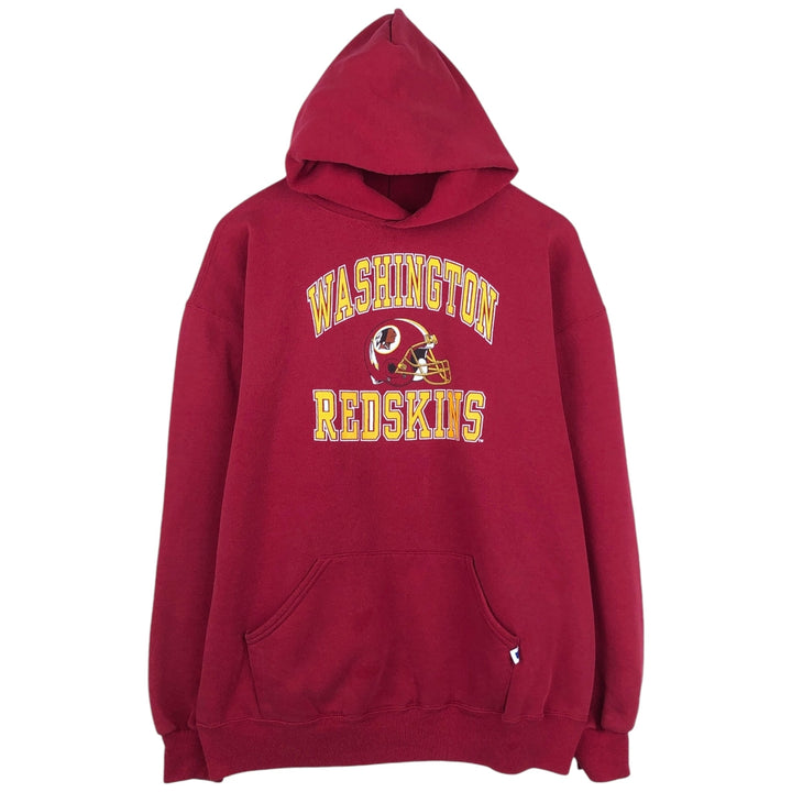 90'S Russell NFL Washington Redskins Sweatshirt Pullover Hoodie, Made in USA, Men's XL equivalent, Vintage cotton burgundy type Vintage Second Hand