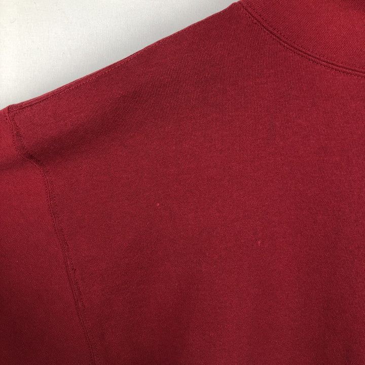 90'S Russell NFL Washington Redskins Sweatshirt Pullover Hoodie, Made in USA, Men's XL equivalent, Vintage cotton burgundy type Vintage Second Hand
