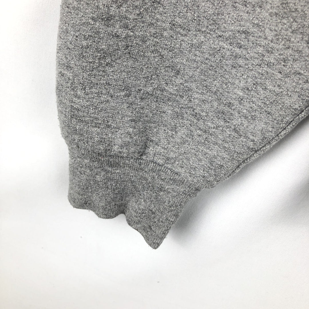 Jerzees Sweat Half-Zip Hoodie, Men's Size L (approx.) cotton gray type Vintage Second Hand
