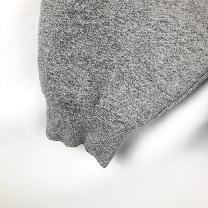 Jerzees Sweat Half-Zip Hoodie, Men's Size L (approx.) cotton gray type Vintage Second Hand