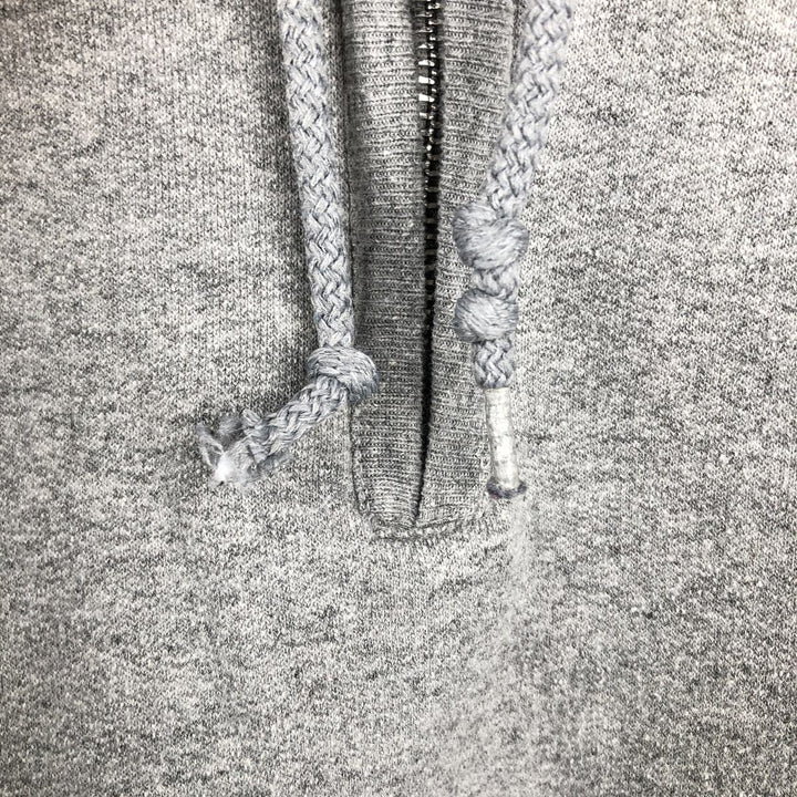 Jerzees Sweat Half-Zip Hoodie, Men's Size L (approx.) cotton gray type Vintage Second Hand