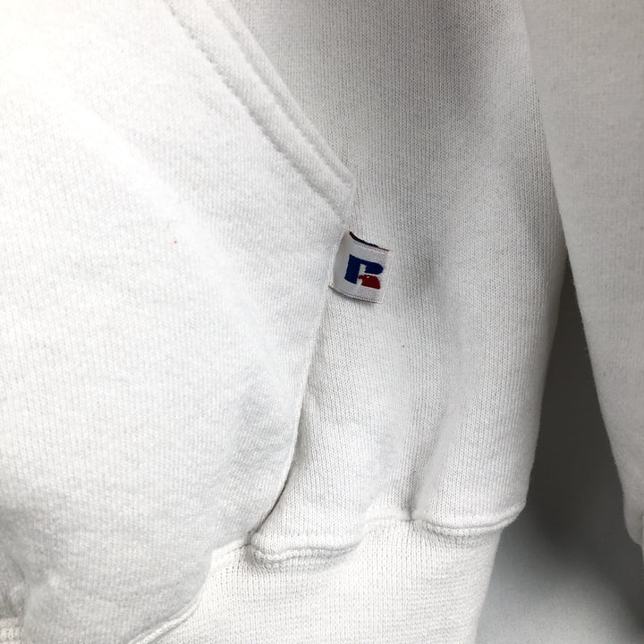90'S Russell MLB New York Yankees Sweatshirt Pullover Hoodie, Men's Size M (Equivalent), Vintage cotton white type Vintage Second Hand